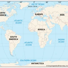 Map of Continents and Oceans: All 7 Continents and 5 Oceans (With Printable)